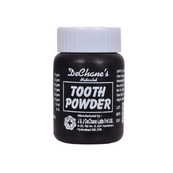 J and J Dechane Medicated Tooth Powder - 50 gm - Indiashopcart