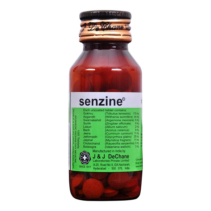 J and J Dechane Senzine Tabs - 100 Tabs