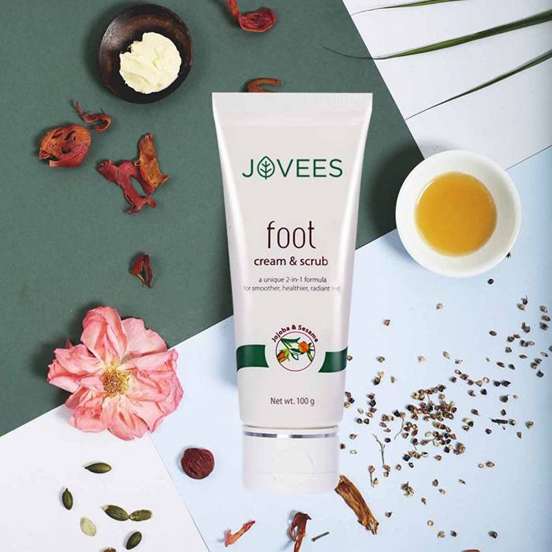 Jovees Herbal Foot Cream and Scrub - 50 gm - Image 2