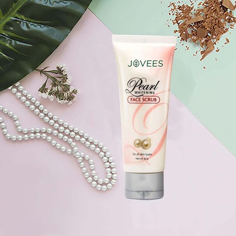 Jovees Herbal Pearl Whitening Face Scrub - 60 gm - Image 2