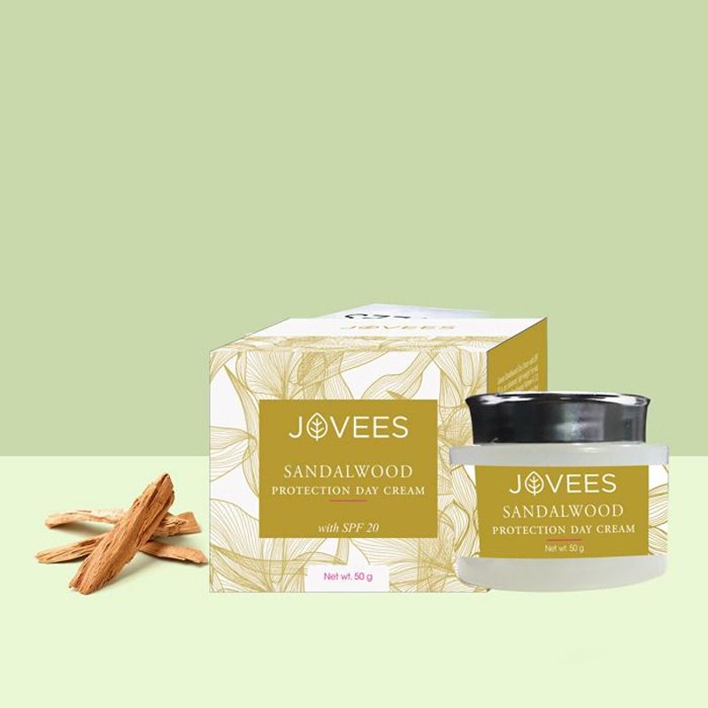 Jovees Herbal Sandalwood Protection Day Cream SPF 20 - 50 gm - Image 2