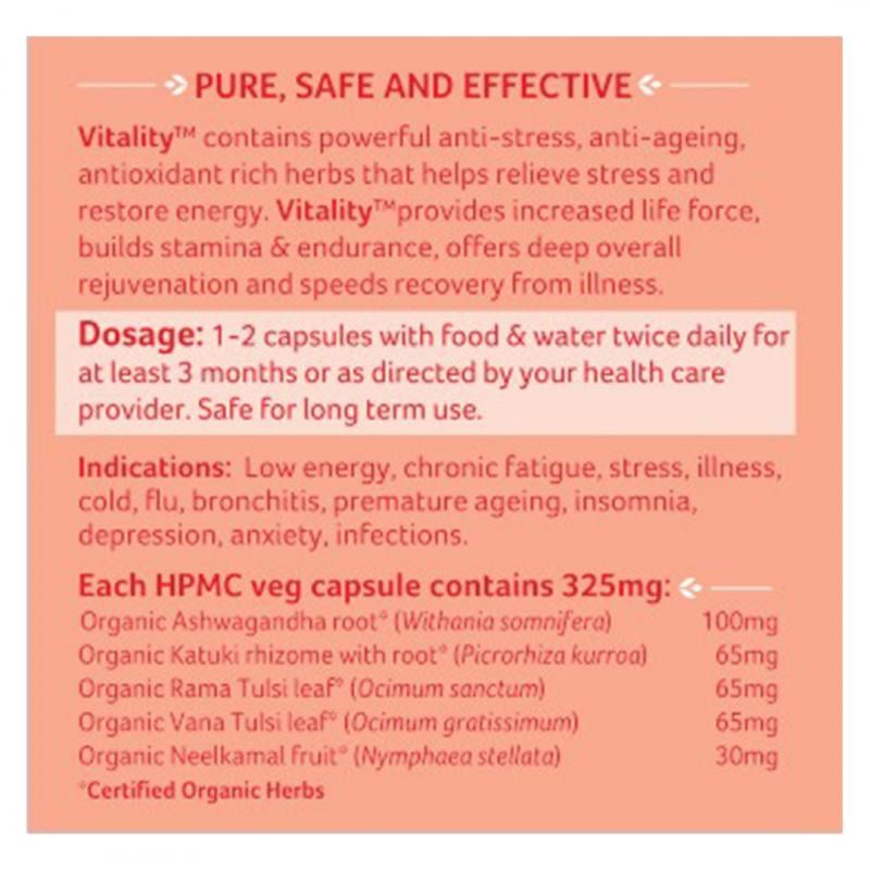 Organic India Vitality Caps - Image 2