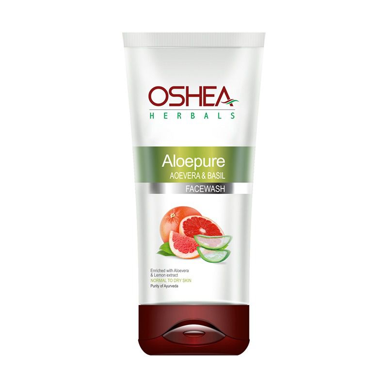 Oshea Herbals Aloepure Aloevera and Basil Face Wash - 120 gm