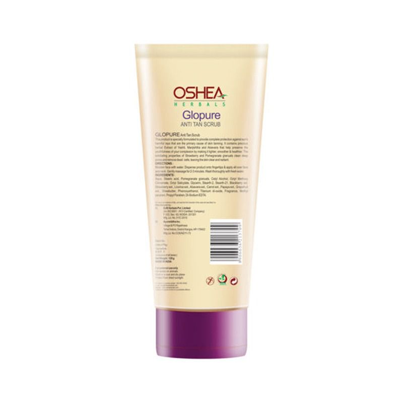 Oshea Herbals Glopure Anti Tan Scrub - 120 gm - Image 2