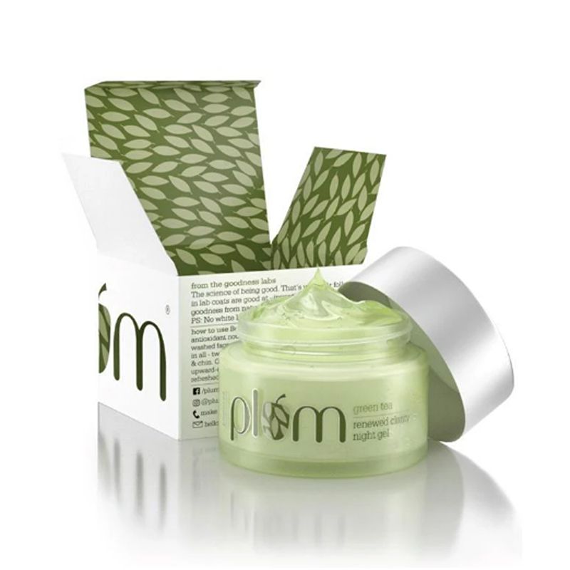 Plum Goodness Green Tea Renewed Clarity Night Gel - 50 ml - Image 2