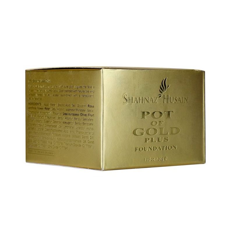 Shahnaz Husain Pot of Gold Plus Foundation - 40 gm - Image 2