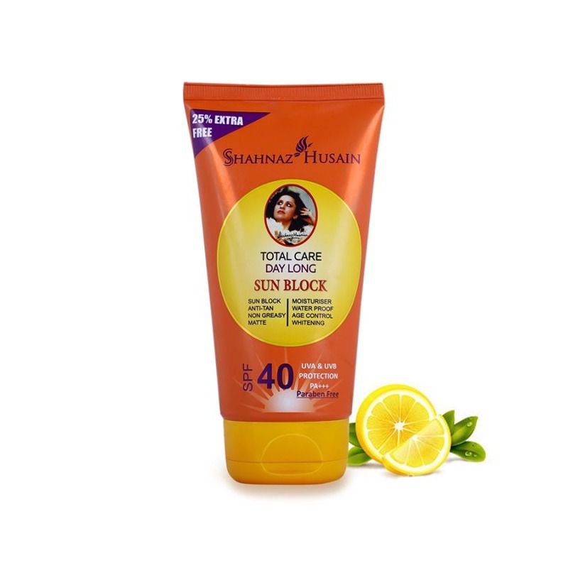 Shahnaz Husain Total Care Day Long Sun Block SPF 40 - 80 gm