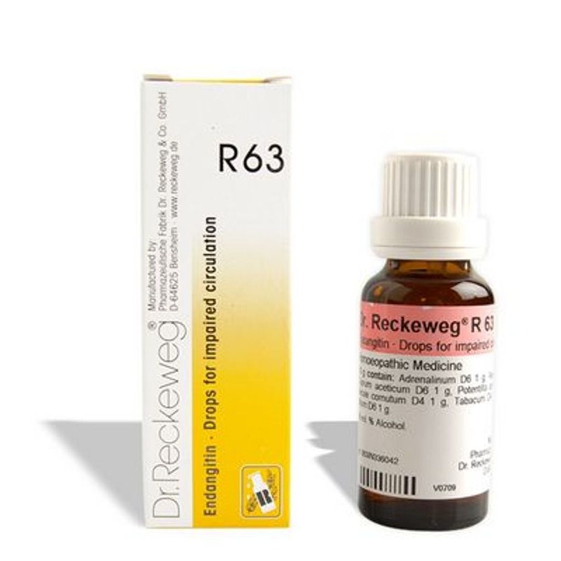 Dr. Reckeweg R63 Drops for Impaired Circulation - 22 ml