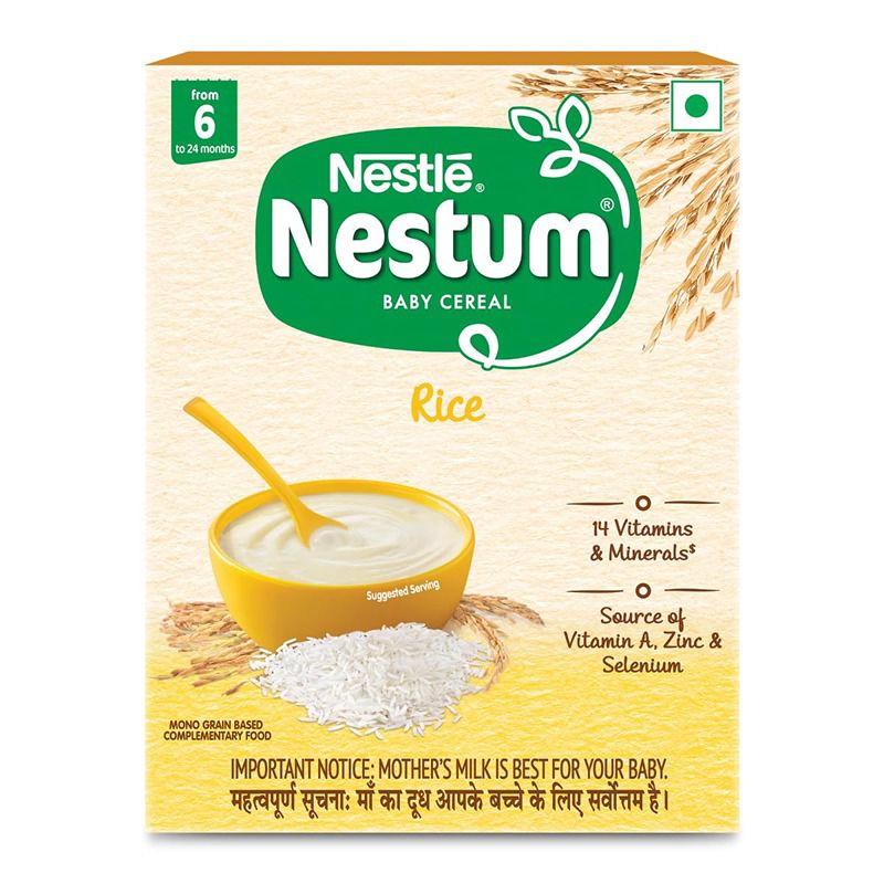 Nestle Nestum Baby Cereal Rice From 6 to 24 Months - 300 gm